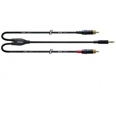 CFY3WCC CABLE CORDIAL JACK 3,5mm ESTEREO A 2 RCA MACHO