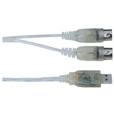030117 QABL CABLE MIDI-USB OQAN INTERFACE MIDI DE 1 IN 1 OUT A USB PC/MAC