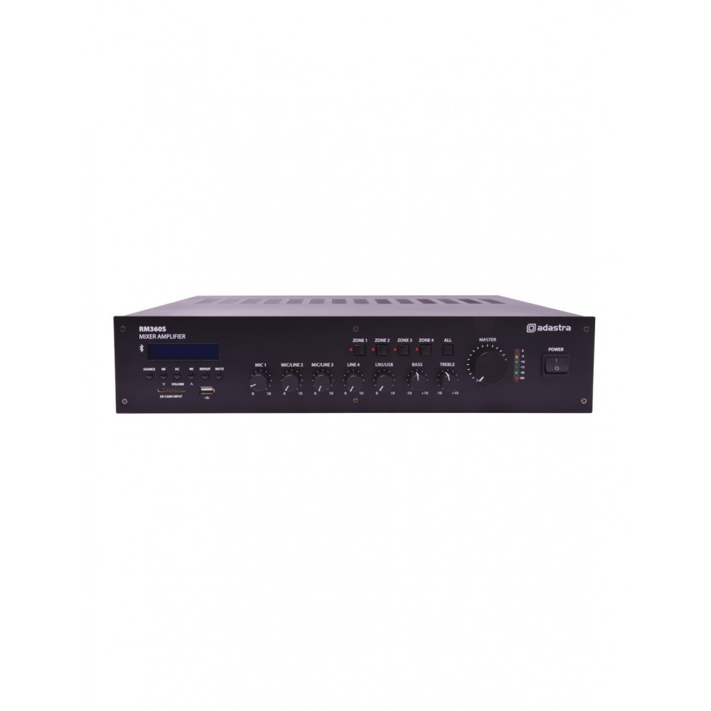 953216UK AMPLIFICADOR 100V ADASTRA USB/SD/BT/FM